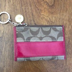 Coach key chain credit card holder